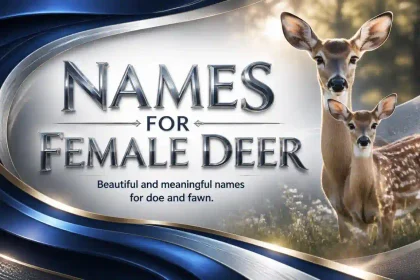 names for female deer