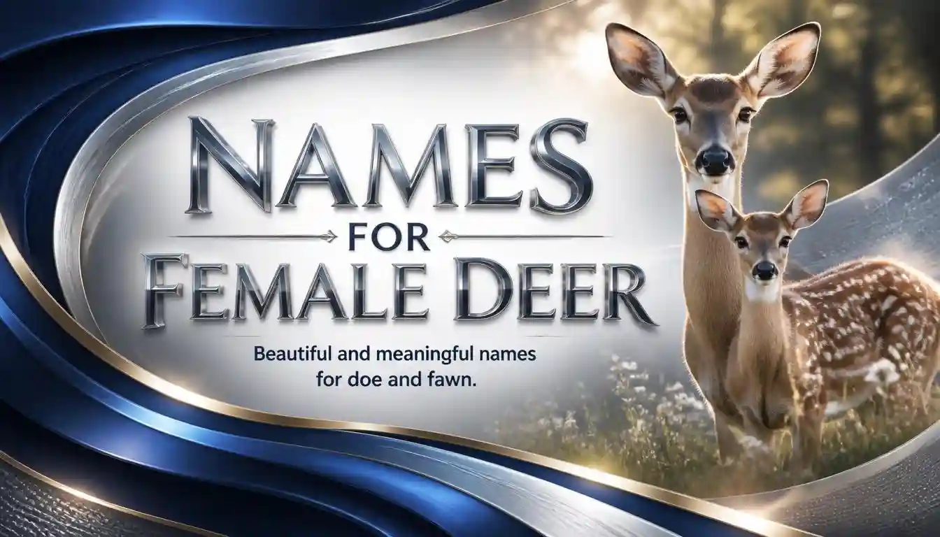 names for female deer