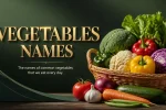 vegetables names