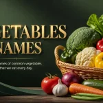 vegetables names